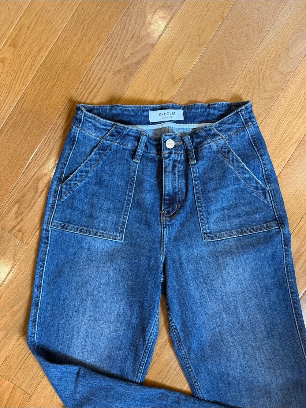 Lovervet Straight-Leg Blue Denim Jeans